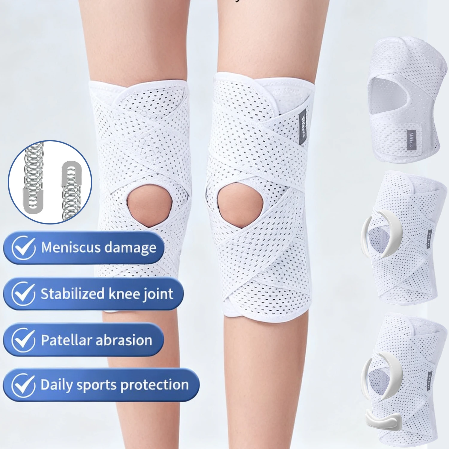 Outdoor Sports Knee Pads Summer Thin Men's and Women's Basketball, Running, Hiking and Other Daily Sports Knee Covers