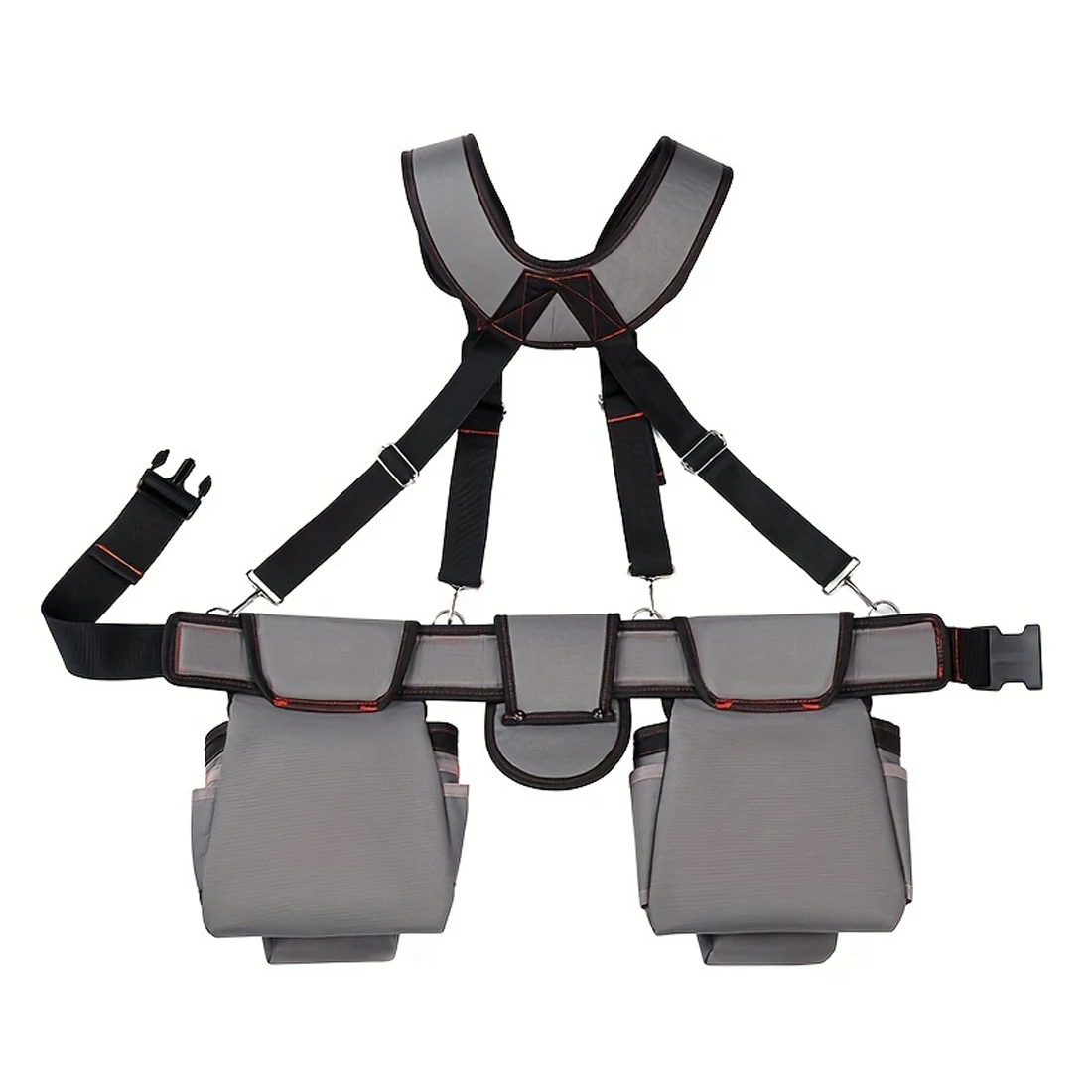 Cintura Porta Attrezzi, Cintura Porta Attrezzi Stile Zaino, Borsa Porta Attrezzi Combinata, Attrezzatura Multifunzionale, Borsa Portatile, Cassetta degli Attrezzi Domestica - immagine 2