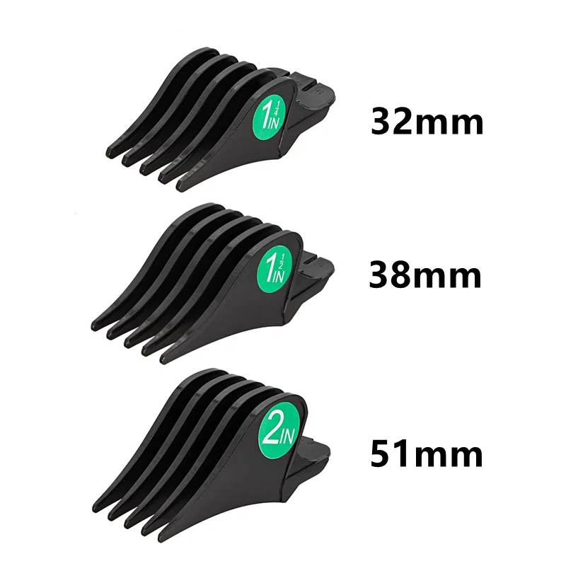 3Pcs/Set Hair Clipper Guards Large Limit Comb For WAHL Hair Cutting Machine Barber Shop Pro Cutting Guide Combs 32/38/51mm Y1018 2