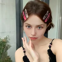 8pcs/set Leopard Print Hair Clips for Women Girls Vintage Geometric Star BB Clips Bangs Hairpins Barrettes Hair Accessories Set 4