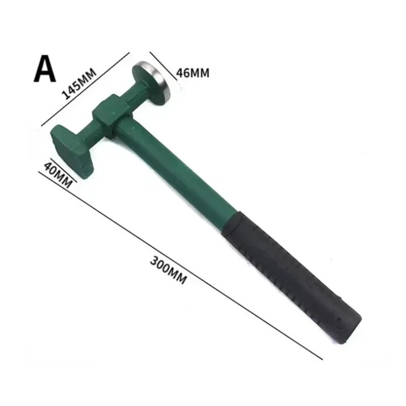 Auto Carrozzeria Pannello Di Riparazione In Metallo Martello Battente Garage Utensili Manuali Finitura Pein Diritta Coronato Face Dent Beater Bumping 