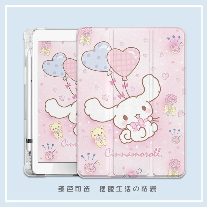 

Sanrios Cinnamoroll balloon cute Pen Slot For iPad Air 2021 10.2 Case Mini 6 Air 4 10.9 Silicone Protective Pro 11 Inch Cover