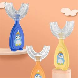 Brosse à dents en Silicone pour enfants, soins buccaux, nettoyage doux en forme de U, anneaux de dentition pour nouveau né, articles accessoires, outil pour nourrissons de 2 à 12 ans 