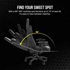 Corsairr TC100 RELAXED Gaming Chair, One Size, Black 5
