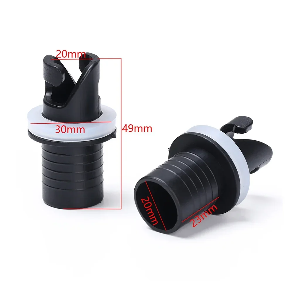 1/2 Piece Inflatable Boat Kayak Air Valve Adapter Inflatable Air Foot Pump Hose Adapter Valve Connector