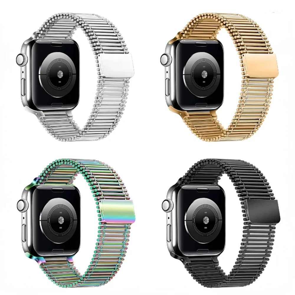 

Magnetic Loop Strap for Apple Watch Band 44mm 40mm 45mm 41mm 42mm 38mm Metal Wristband iWatch Series 9 8 7 SE 3 4 5 6 Ultra 49mm