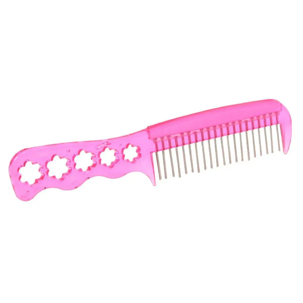

Anti-static New Anti-static Beauty Wig Comb Handle Styling Steel Tooth Wig Tool Comb