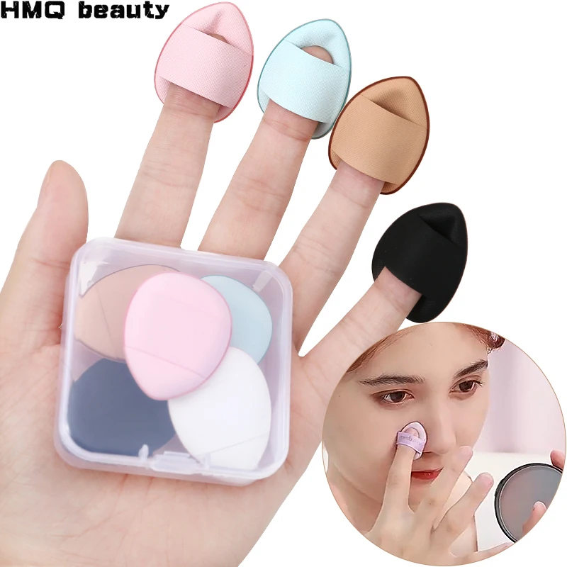 5/10/20 Pcs Mini Finger Puff Foundation Powder Detail Makeup Sponge