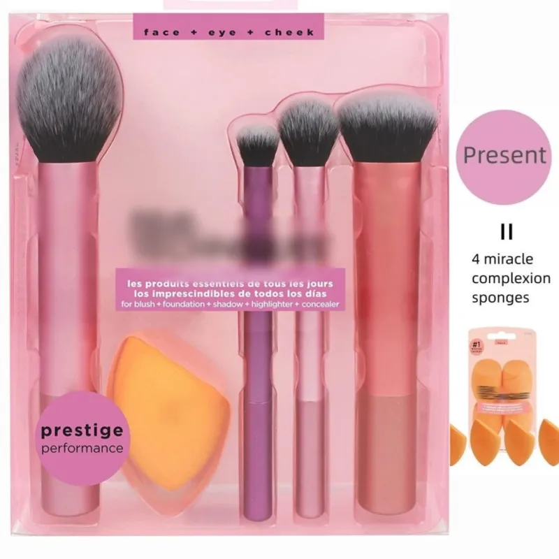 

Real Techniqu@s Makeup Bursh RT Brush Set 01786 Blending Sponges, Foundation Concealer,UltraPlush Synthetic OriginalHigh Quality