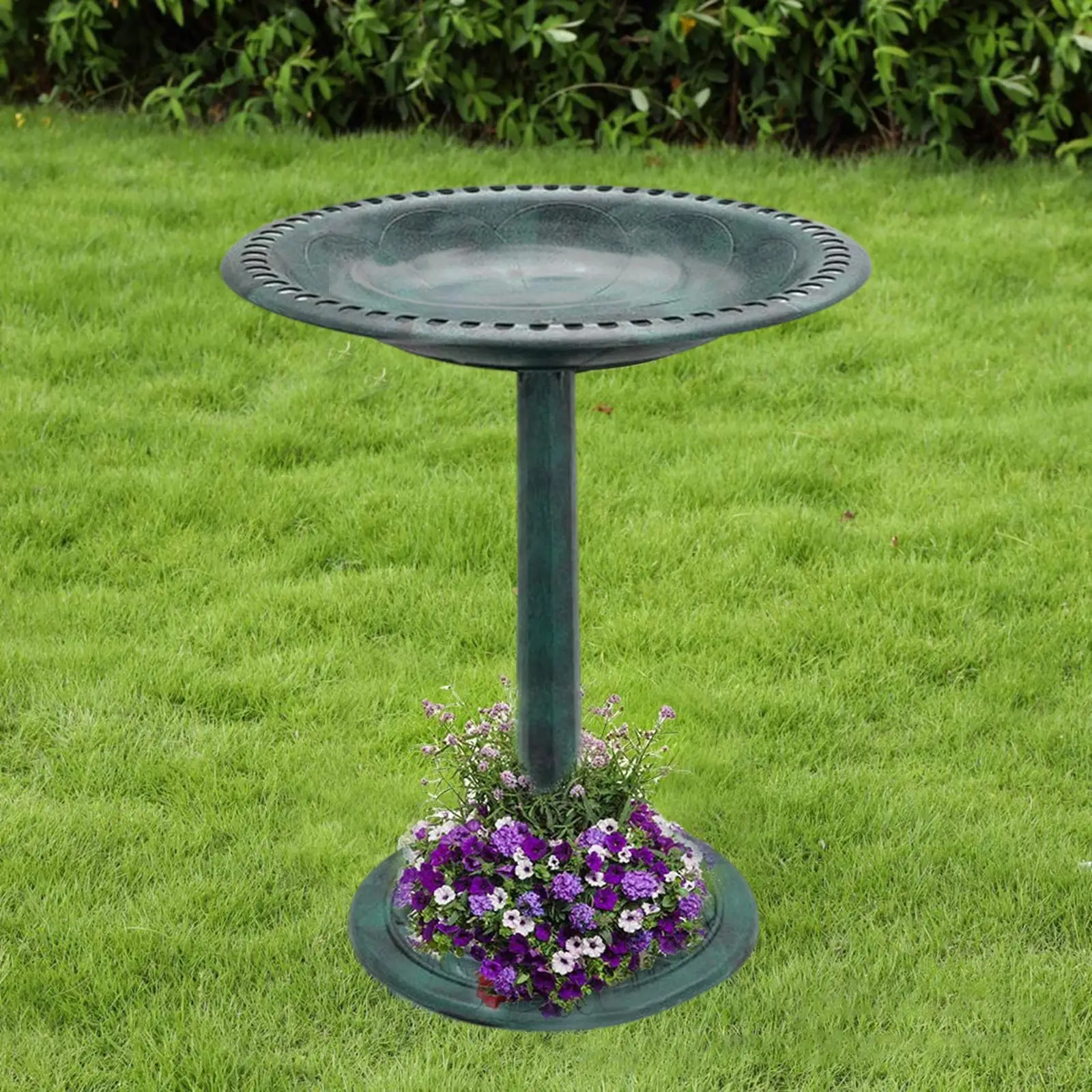 

Style Bird Bath Standing Weather Resistant Decoration Lightweight Birdbaths for Backyard Yard Courtyard Lawn Housewarming Gift