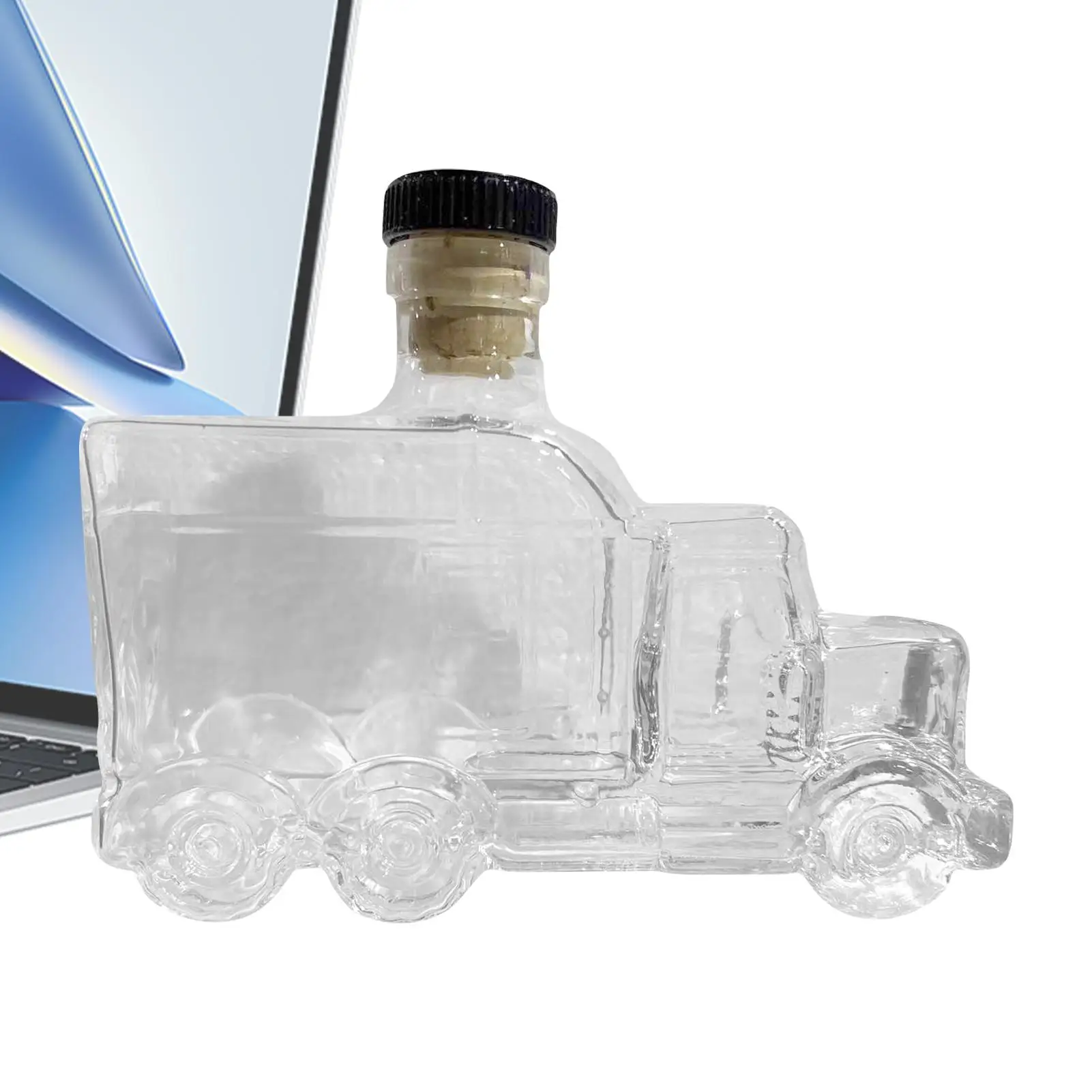 Decanters for Alcohol Whiskey Container Half Truck Decor 375ml Decorative Decanter with Stopper for Liquor Beer Champagne