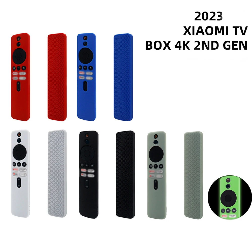 Silicone protective case for Xiaomi Mi 4K TV BoX 2nd Gen anti-drop anti-slip remote control case accessories