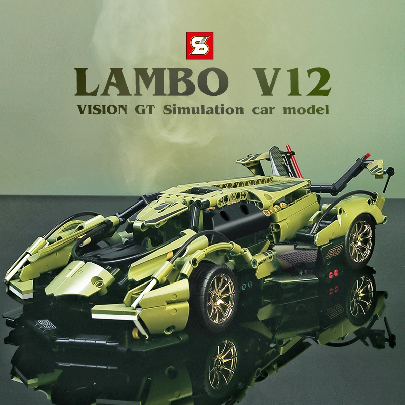 

1039pcs Technical Expert Famous Sports Car Building Blocks Racing Vehicle Model Bricks MOC Toys Holiday Gift For Children Boys