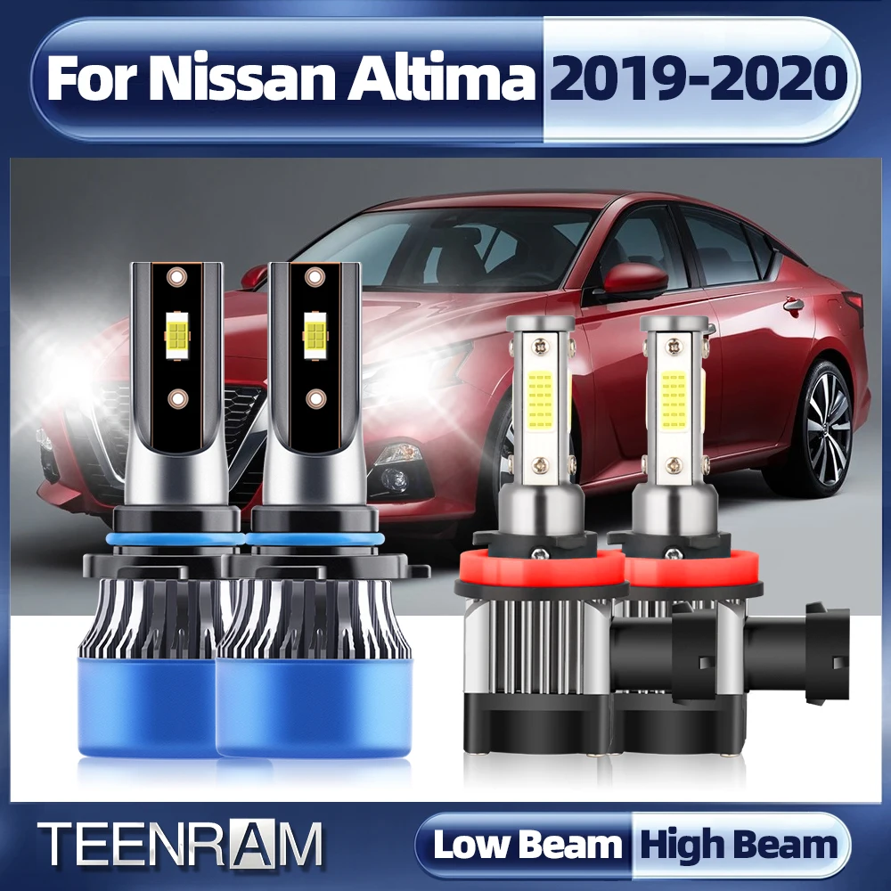 

9005 HB3 Canbus Car Headlights Bulbs H11 Fog Lights 20000LM 3570 CSP Chip Car Light 6000K White For Nissan Altima 2019 2020