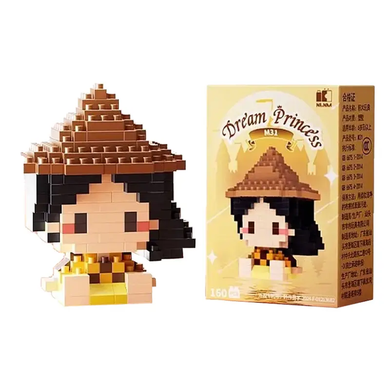 Disney 214 style Winnie LinaBell StellaLou Building Blocks Princess Cartoon Figrues Bricks Children's Assembly Toys Model Gift - Image 27