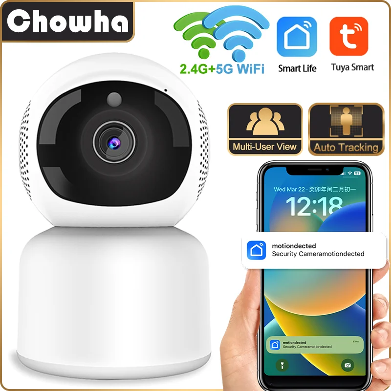 Tuya Indoor Wifi Camera Smart Home Security Wireless Surveillance Camera Auto Tracking Baby Monitor Sound Detection Ip Camera