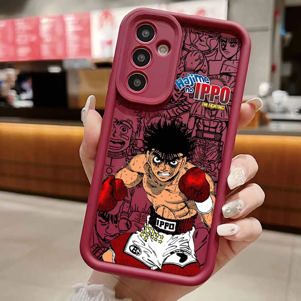 Hajime No Ippo Boxing Themed Silicone Phone Case with Lanyard