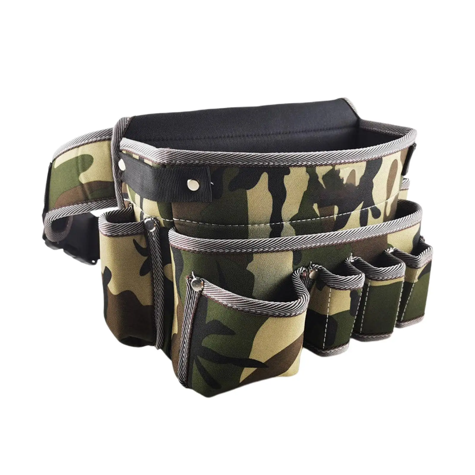 

Waist Tools Bag Pocket with Belt Adjustable Craftsmen, Workshops Durable Multi Purpose Wear Resistant Repair hardware tool box