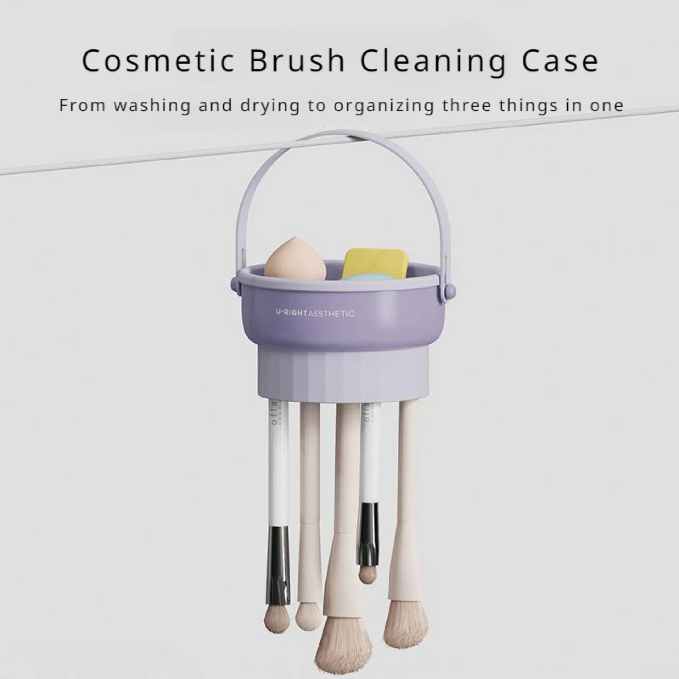 

1 PCS Makeup Brush Cleaning Organizer From Cleaning and Drying To Storage in One