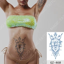 Sok trwała gorąca sprzedaż tymczasowe naklejki z tatuażami Drop Shipping dziewczyny Sexy kwiat Totem kobiet ramię klatki piersiowej tatuaże do ciała sztuczny tatuaż tanie tanio WIND TOTEM Jedna jednostka CN (pochodzenie) Approx 18x11cm 7X4 3in TX-GZ-4-2 Zmywalny tatuaż Tattoo