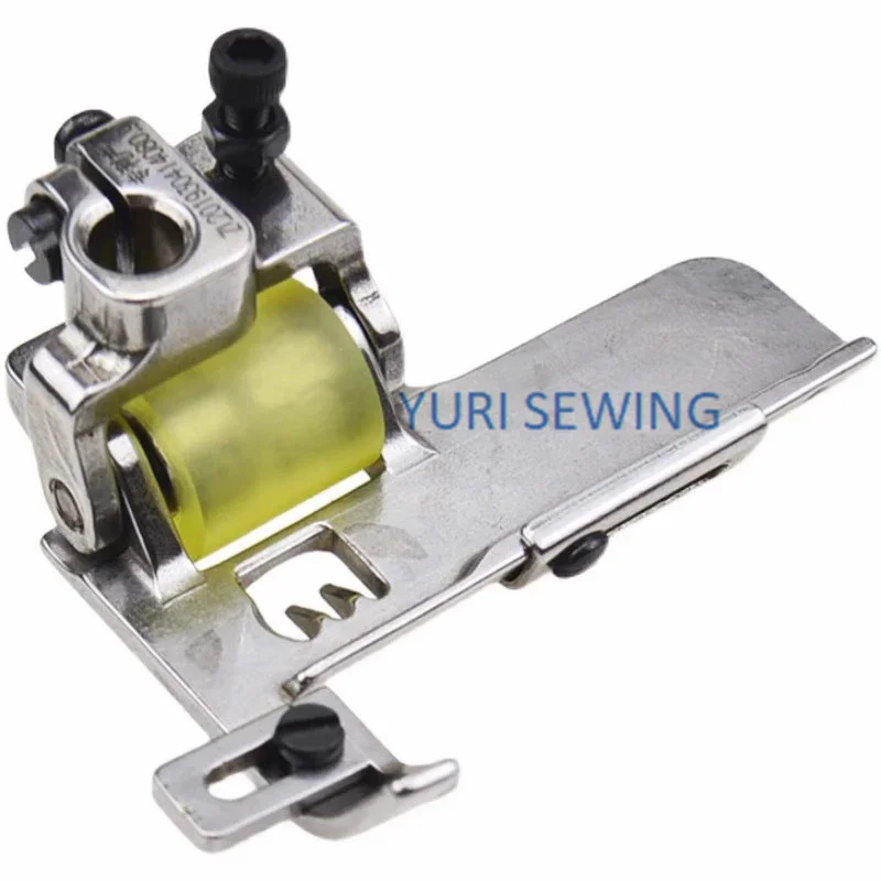 Roller presser foot three-needle five-thread interlocking overlock ...