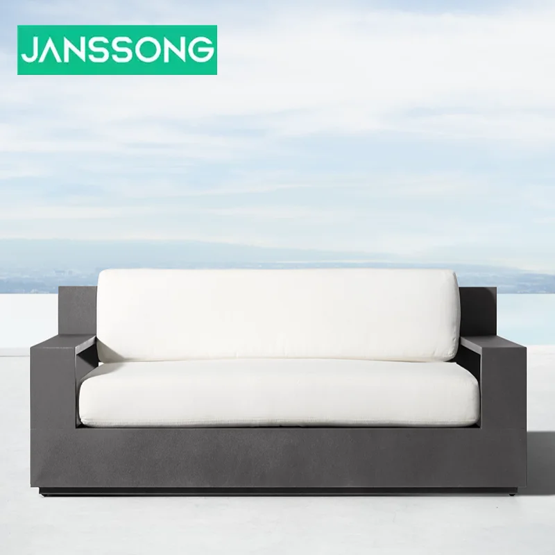 Hotel Patio Outdoor Furniture Set Aluminum Frame Lounge Patio Garden Sofa Set Luxury Garden Sofa Modern Outdoor Furniture