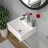 Bathroom Furniture Wall Mounted Hanging Small Container Sink Dresser Sink With Faucet Holes Sinks Fixture Home Improvement 1