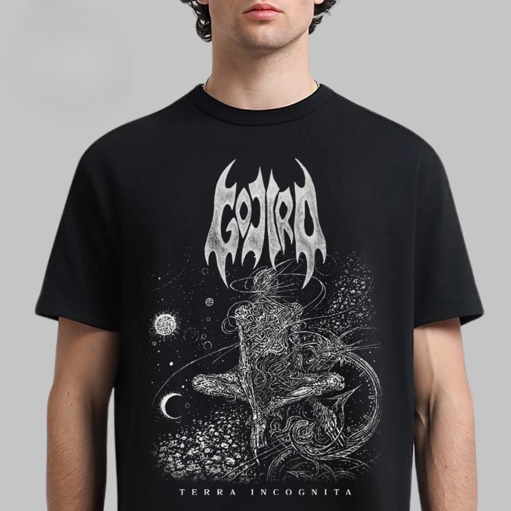 Gojira Baumwoll-Band-Shirt, Unisex, Sommer, kurzärmelig, modisches Marken-T-Shirt, luxuriöses, lässiges Vintage-T-Shirt