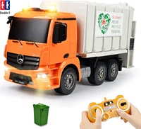 DOUBLE E E560 Remote Control Garbage Truck Electric Car Toy Set Engineering Vehicle Toys for Children Kid Boy Gifts 1