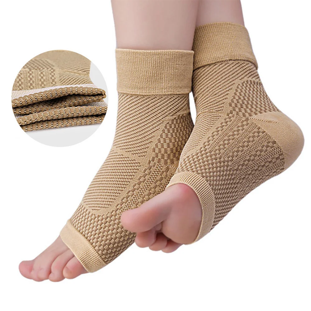 Ankle Brace Compression Sleeve Plantar Fasciitis Sock Arch Support Foot Bandage for Achilles Tendonitis Joint Pain Relief 1 Pair fitness ankle straps ankle straps ankle support compression socks ankle wrist cuffs ankle socks ankle support brace