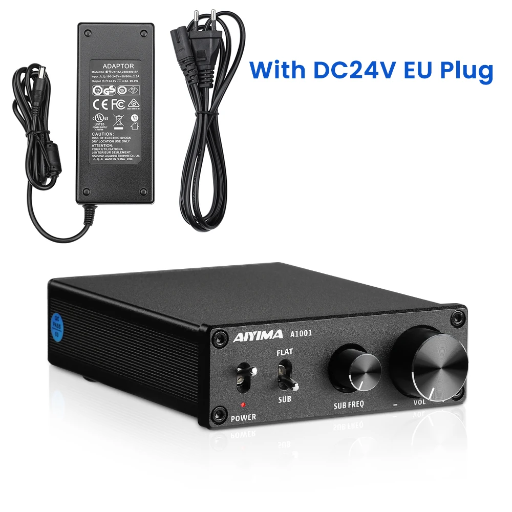Aiyima-オーディオサブウーファーアンプ,100w,デジタルサウンドクラス