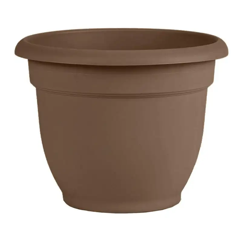 

Self Watering Planter 11 x 8.5 Plastic Round - Chocolate Brown
