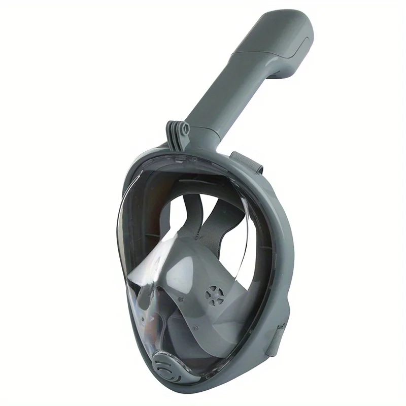 Full Face Snorkeling Mask Foldable 180 Degree Panoramic With Camera Mount