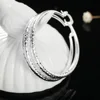 Boucles d'oreilles créoles circulaires pour femmes, breloques de 3CM, jolis bijoux à la mode pour fête de mariage, cadeaux de vacances