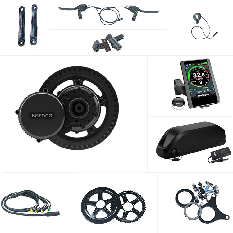 Bafang BBS02 850C 48v electric motorcycle conversion kit 750w electric bicycle kit with 16ah battery mid drive conversion kit bbs02b 48v 750w mid drive motor ebike bbs02 electric bicycle conversion kit powerful central engine 68 73mm 100mm bb