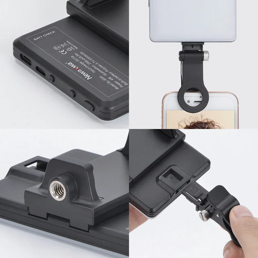 LED Photography Lighting Kit LED Fill Light Mobile Phone Live Broadcast Selfie Video Conference Portable USB Charging Fill Lamp