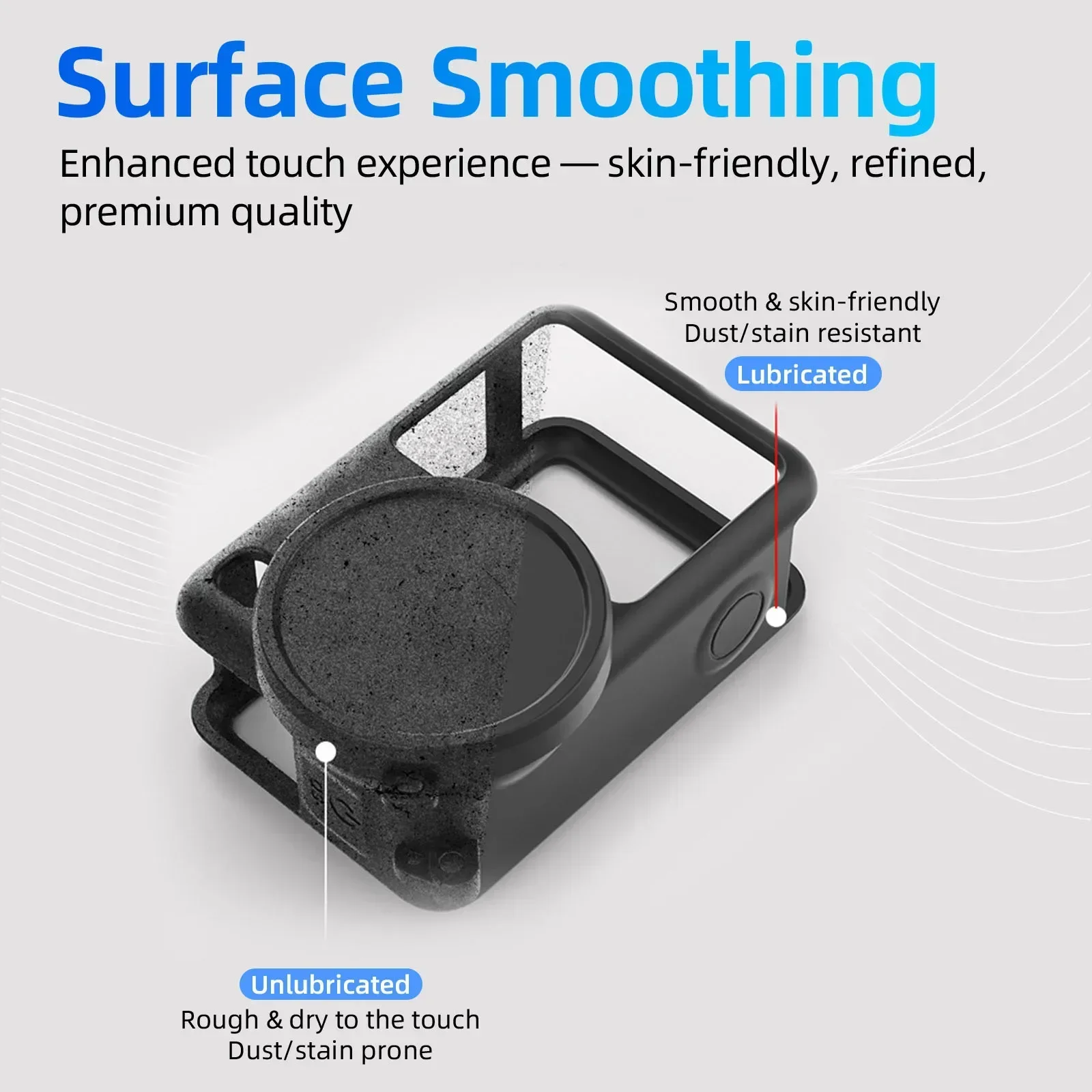 Silicone Shockproof Case with Lens Cap & Lanyard Hole – Skin-Friendly Smooth Touch, Magnetic