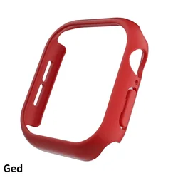 Premium Matte Protective Case for Apple Watch - Hard PC Bumper, Full Coverage Design, No Screen Protector Required (Red)
