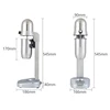 JIQI Milkshake Stirring Machine Electric Milk Foam Shaker Cold/Hot Drink Mixer Blender Stainless Steel Bubble Tea Smoothie Maker 2