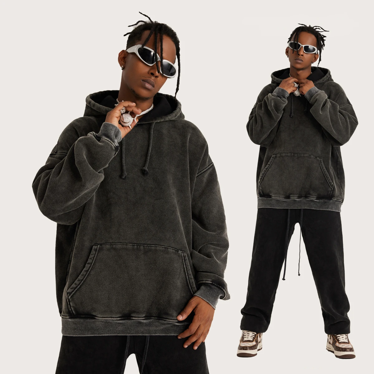 

Hiphop Leader Black Fashion Hoodie Oversize Customisation Sweatshirts Men Demon Hoodie Roupas Masculinas Young Thug 2023New