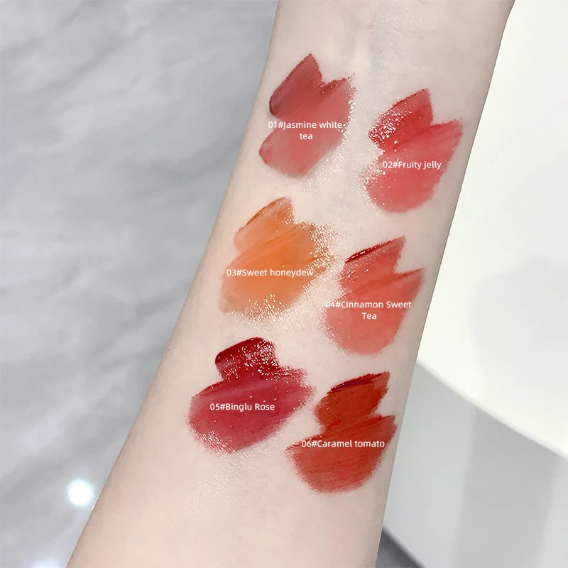 Gege Bear Pink Rabbit Velvet Matte Lip Cream Black Rabbit Water light lip glaze matte mirror pendant lipstick lip gloss