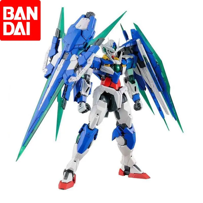 

Bandai Original MG 00 Qan[T] Full Saber GN Sword IV 1/100 Assembled Model Action Figure Toys Collectible Model Gifts for Kids