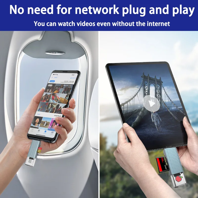 Four In One Multifunctional Card Reader Suitable for Apple Huawei Xiaomi Card Reader Tf Sd Mobile Expansion Dock