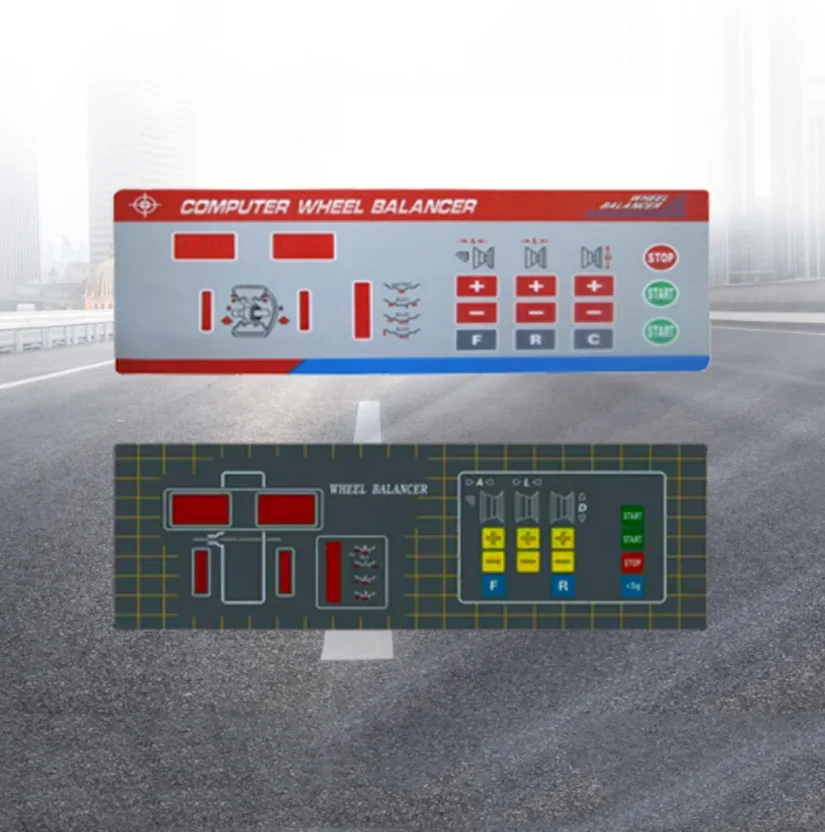 Tire Balancer Machine Accessories Keypad Control Switch Display Membrane Button Keyboard Size Input Display Panel