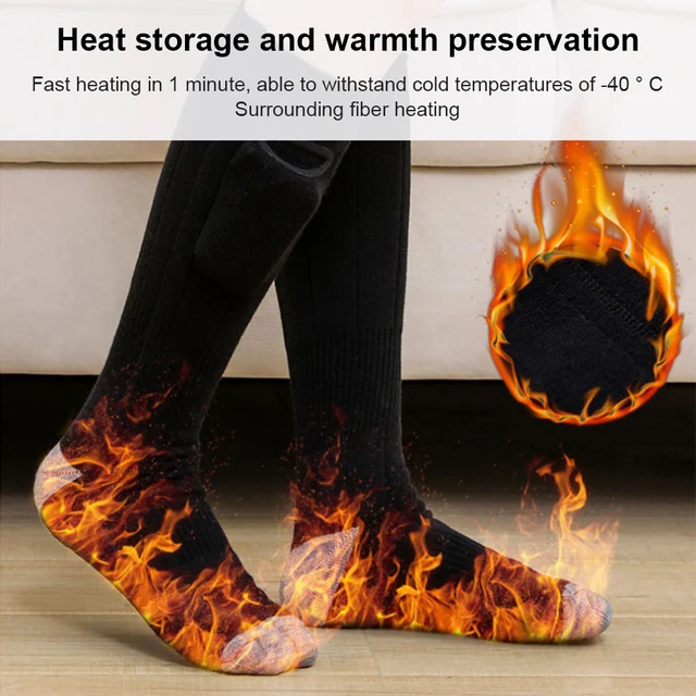 Calze Riscaldate A Batteria - Lavabili Per Sport Invernali