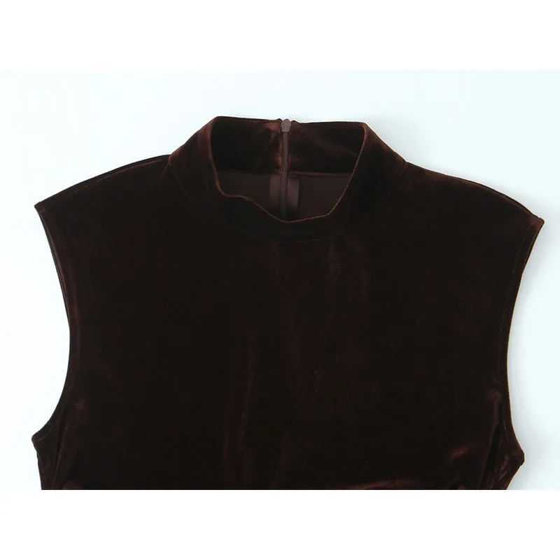 Chic Elegant Lace Splicing Short Dress Woman 2025 New Fashion Velvet Sleeveless Mini Dresses For Women Slim Party Dresses