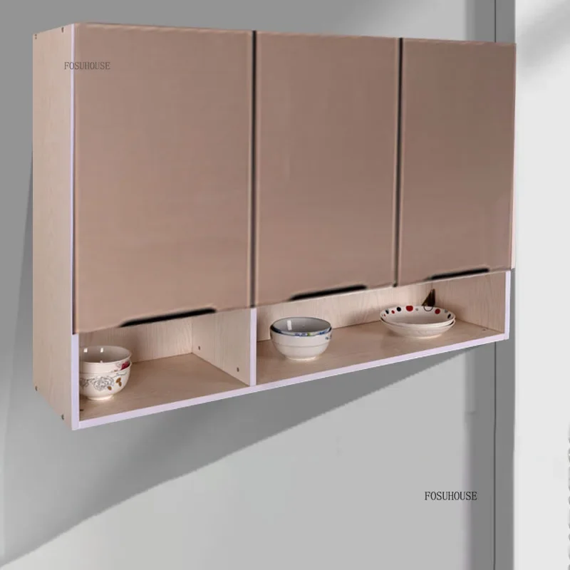 Minimalist Hotel Cafe Kitchen Cabinets Modern Household Wall Cabinet Apartment Storage Locker Restaurant Wall-mounted Cupboards