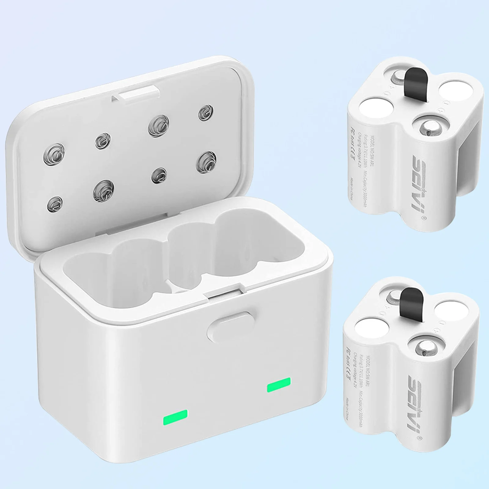 Per Batteria Ricaricabile Arlo Con Caricabatterie Compatibile Con Telecamera Di Sicurezza Wireless Arlo (Vmk3200/Vmc3030/Vms3330/3430/3530/)