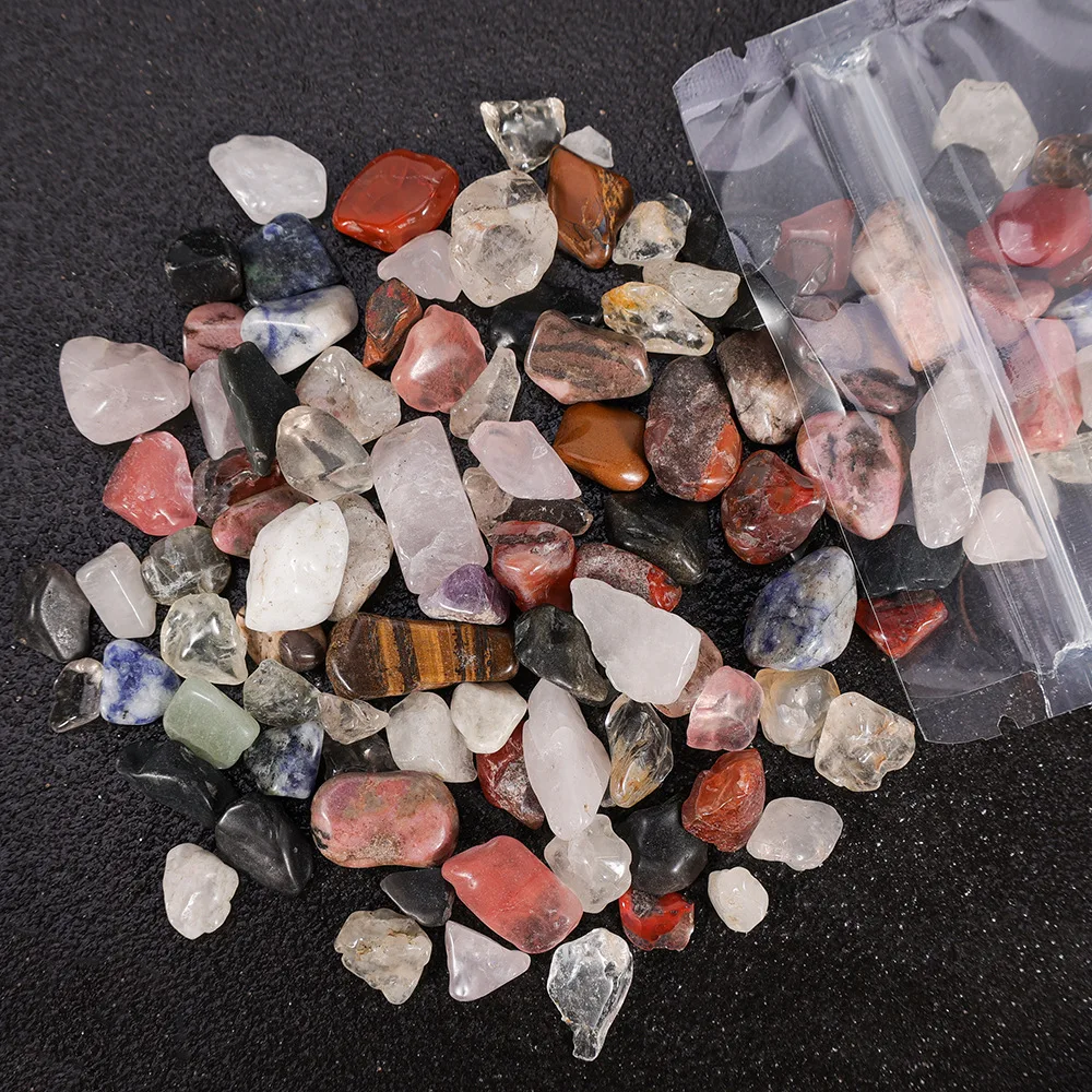 Natural Stone Gravel Crystal Chips Irregular Amethysts Quartz Stone for DIY Fish Tank Bonsai Decor