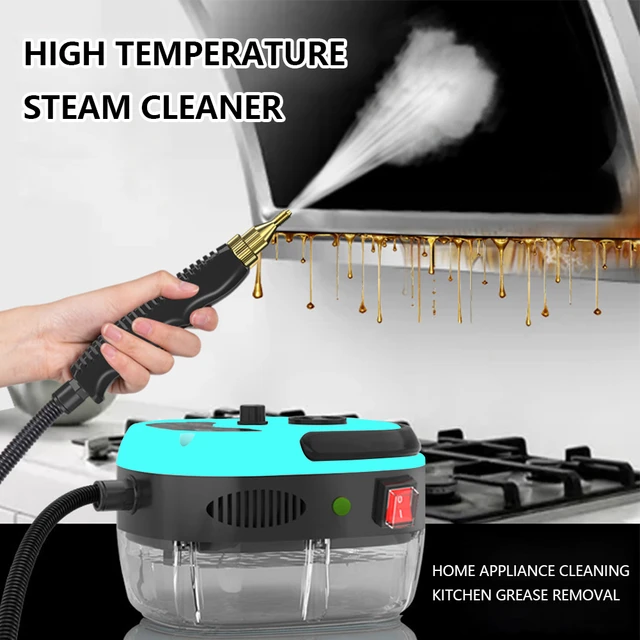 2500W High Pressure Steam Cleaner with 3 Brush Heads 5 Gears Portable  Handheld Steam Cleaner Steam Cleaning Machine for Kitchen